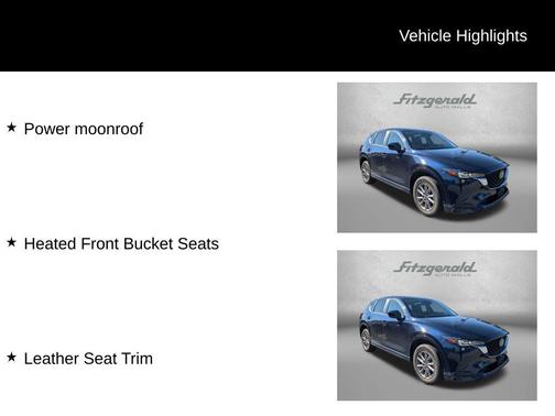 Deep Crystal Blue Mica 2025 Mazda CX-5 2.5 S Preferred Package