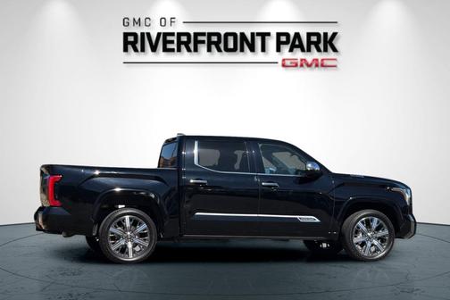 Midnight Black Metallic 2025 Toyota Tundra Hybrid Capstone