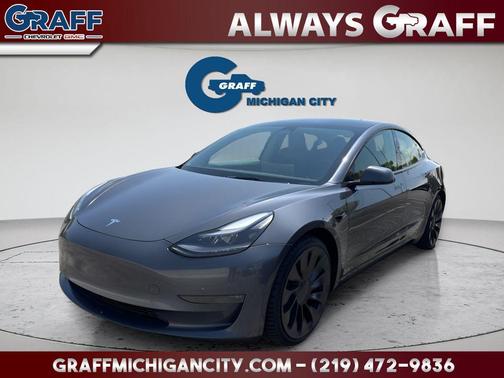 Midnight Silver Metallic 2023 Tesla Model 3 Performance