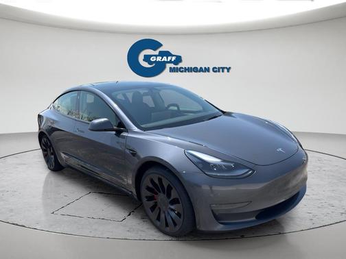 Midnight Silver Metallic 2023 Tesla Model 3 Performance