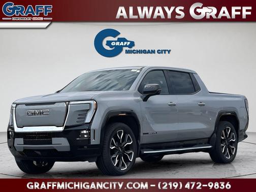 Thunderstorm Gray 2025 GMC Sierra EV Extended Range Denali