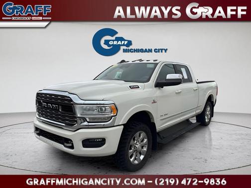 Pearl White 2020 RAM 3500 Limited Crew Cab 4x4 6'4' Box