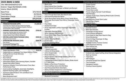2025 BMW i4 Gran Coupe M50