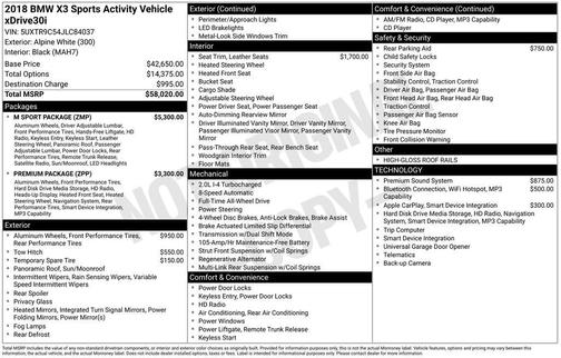 2018 BMW X3 xDrive30i