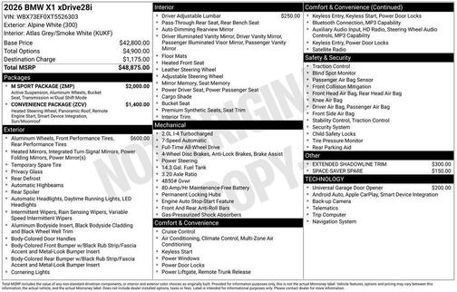 2026 BMW X1 xDrive28i