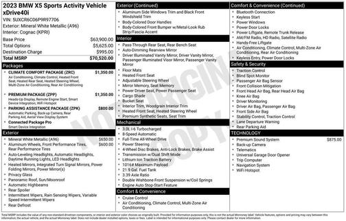Mineral White Metallic 2023 BMW X5 xDrive40i