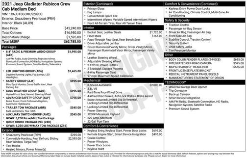 2021 Jeep Gladiator Rubicon