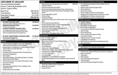 2026 BMW X7 xDrive40i