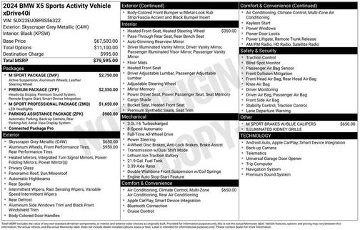 2024 BMW X5 xDrive40i