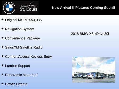 2018 BMW X3 xDrive30i