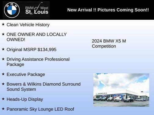 Alpine White 2024 BMW X5 M Base