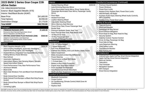 2025 BMW 228 Gran Coupe xDrive