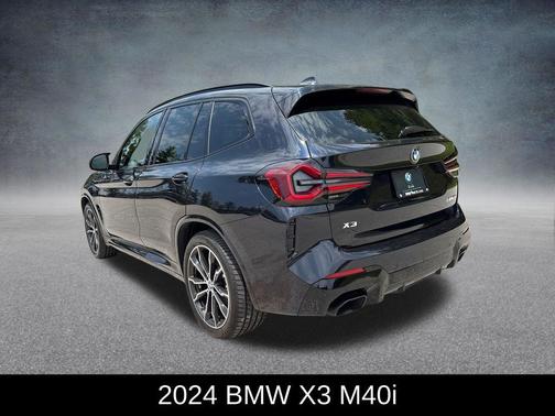 Carbon Black Metallic 2024 BMW X3 M40i