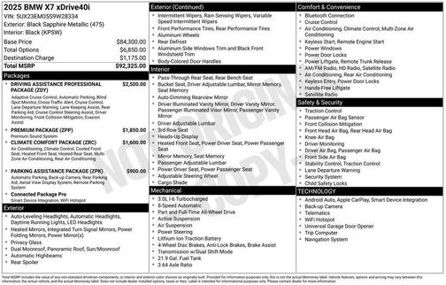 2025 BMW X7 xDrive40i