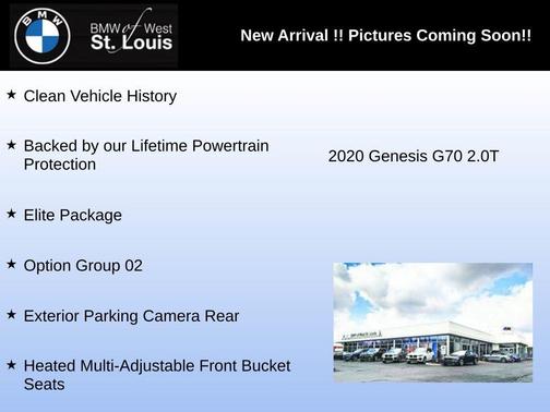 2020 Genesis G70 2.0T AWD