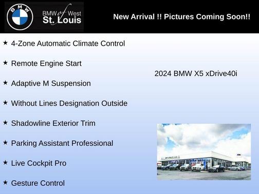 White Metallic 2024 BMW X5 xDrive40i