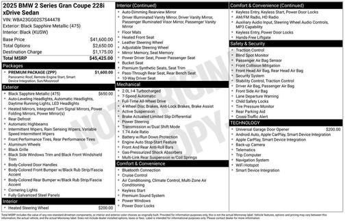 2025 BMW 228 Gran Coupe xDrive