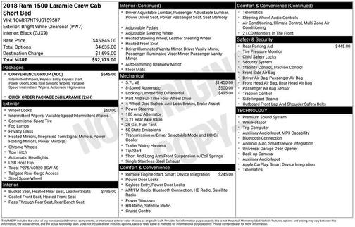 2018 RAM 1500 Laramie