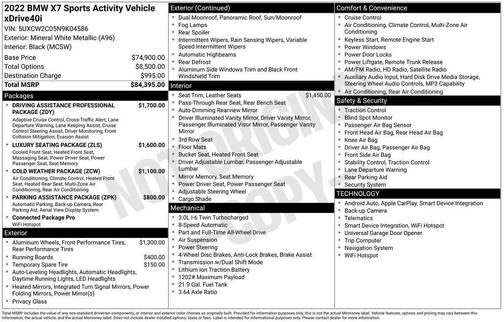 2022 BMW X7 xDrive40i