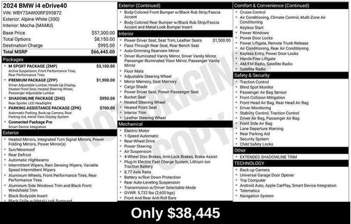 2024 BMW i4 Gran Coupe eDrive40