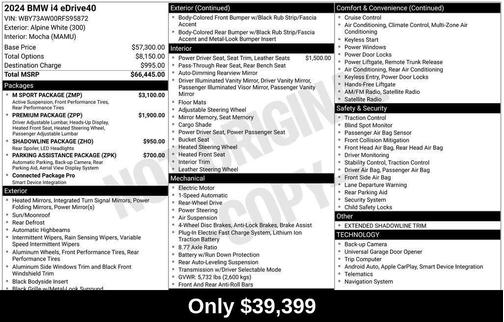 2024 BMW i4 Gran Coupe eDrive40