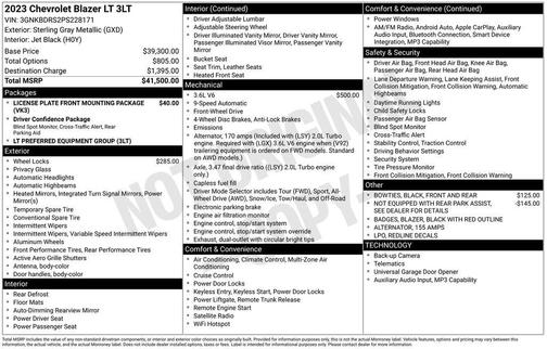 2023 Chevrolet Blazer 3LT