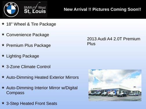 2013 Audi A4 2.0T Premium Plus