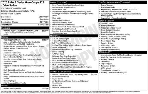 2026 BMW 228 Gran Coupe xDrive