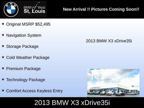 2013 BMW X3 xDrive35i