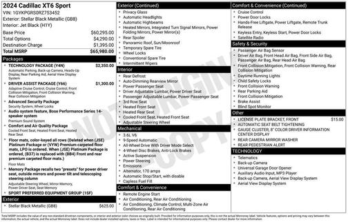 2024 Cadillac XT6 Sport AWD