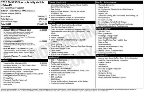2026 BMW X5 xDrive40i