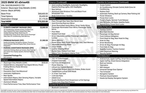 2025 BMW X5 xDrive40i