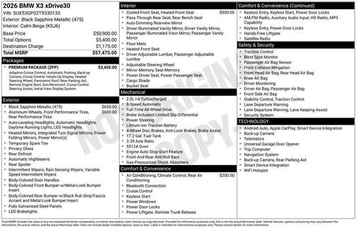 2026 BMW X3 30 xDrive
