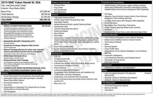 2019 GMC Yukon XL Denali