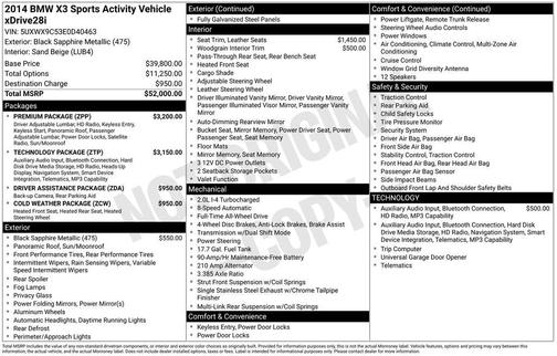 2014 BMW X3 xDrive28i