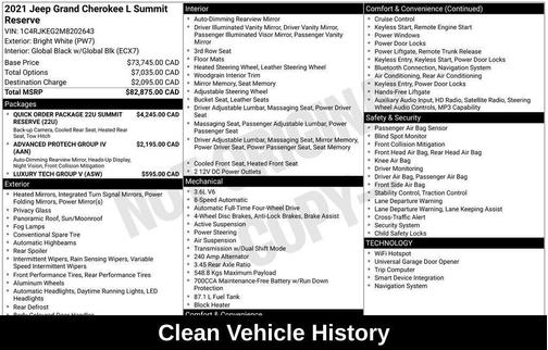 2021 Jeep Grand Cherokee L Summit Reserve