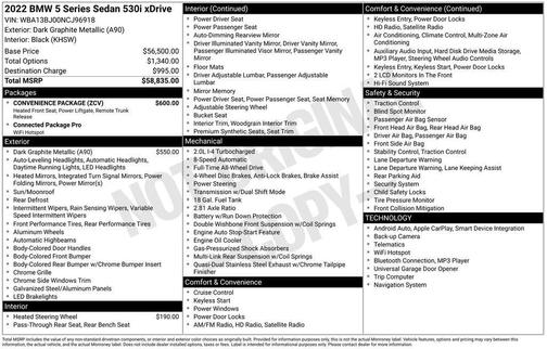 2022 BMW 530 i xDrive