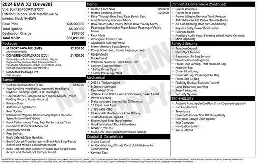2024 BMW X3 sDrive30i