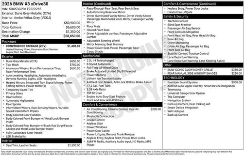 2026 BMW X3 30 xDrive