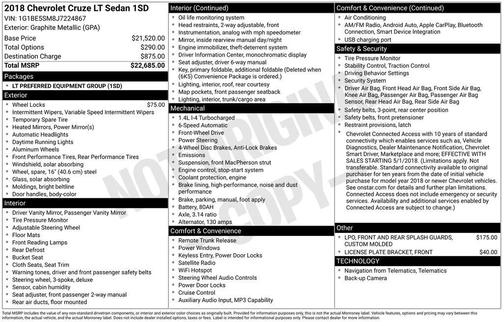 2018 Chevrolet Cruze LT
