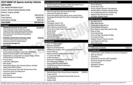 2023 BMW X3 xDrive30i