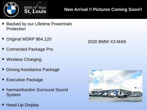 Black Sapphire Metallic 2020 BMW X3 M40i
