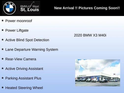 Black Sapphire Metallic 2020 BMW X3 M40i