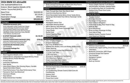 2024 BMW X3 xDrive30i