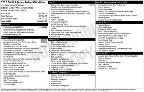 2026 BMW 530 i xDrive