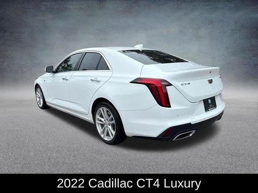 Summit White 2022 Cadillac CT4 Luxury