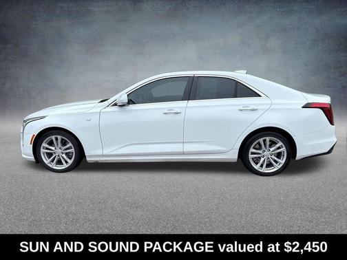 Summit White 2022 Cadillac CT4 Luxury