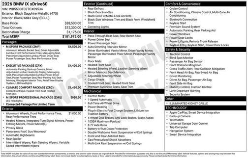 2026 BMW iX xDrive60