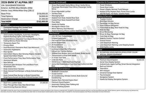 2026 BMW ALPINA XB7 ALPINA XB7