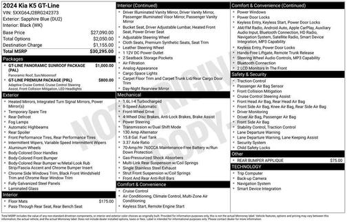 2024 Kia K5 GT-Line